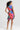 Multi Floral Belted Ruffle Dress