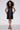 Faux Croc Leather Shift Dress
